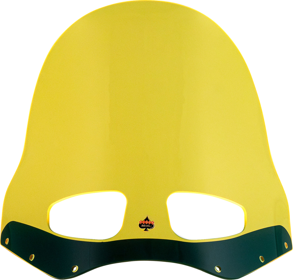 Klock Werks Ice Flare Windshield, Yellow Ice for Road Warrior Fairing, KWW-06-0616