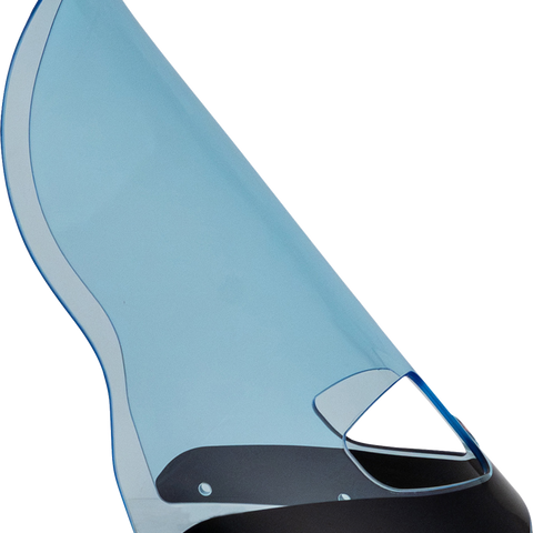 Klock Werks Flare Windshield, 15-Inch Blue Ice for Road Warrior Fairing KWW-06-0618