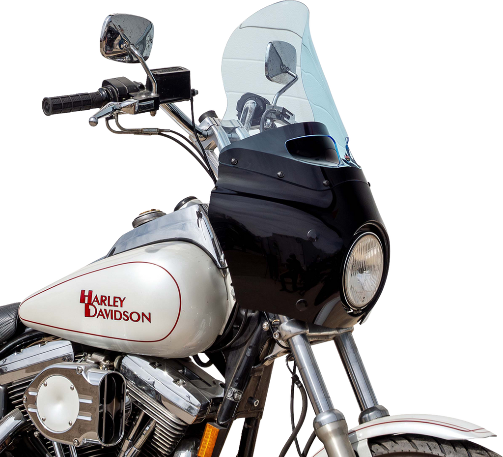 Klock Werks Flare Windshield, 15-Inch Blue Ice for Road Warrior Fairing KWW-06-0618