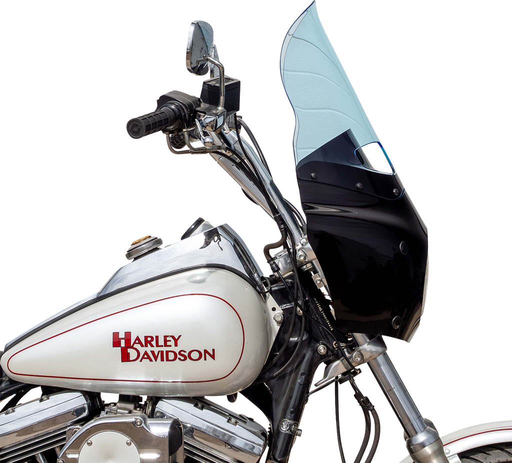 Klock Werks Flare Windshield, 15-Inch Blue Ice for Road Warrior Fairing KWW-06-0618