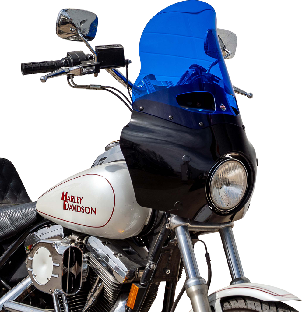 Klock Werks Kolor Flare Windshield for Road Warrior Fairing, Blue - KWW-06-0623