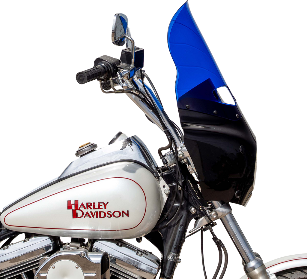 Klock Werks Kolor Flare Windshield for Road Warrior Fairing, Blue - KWW-06-0623