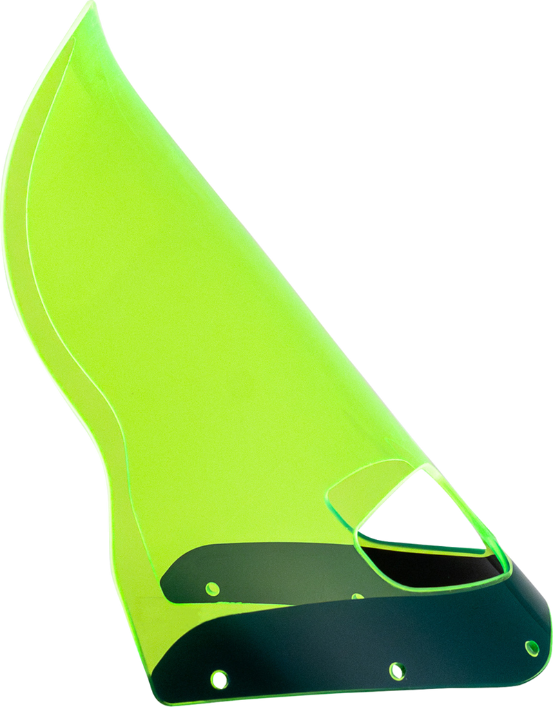Klock Werks Ice Flare Windshield for Road Warrior Fairing, Green Ice, KWW-06-0617