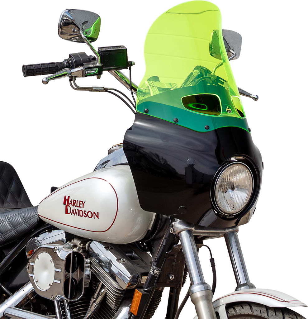 Klock Werks Ice Flare Windshield for Road Warrior Fairing, Green Ice, KWW-06-0617