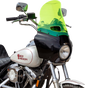 Klock Werks Ice Flare Windshield for Road Warrior Fairing, Green Ice, KWW-06-0617