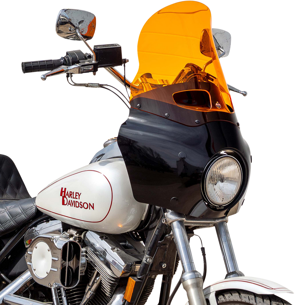 Klock Werks Flare Kolor Windshield for Road Warrior Fairing, Orange, KWW-06-0620