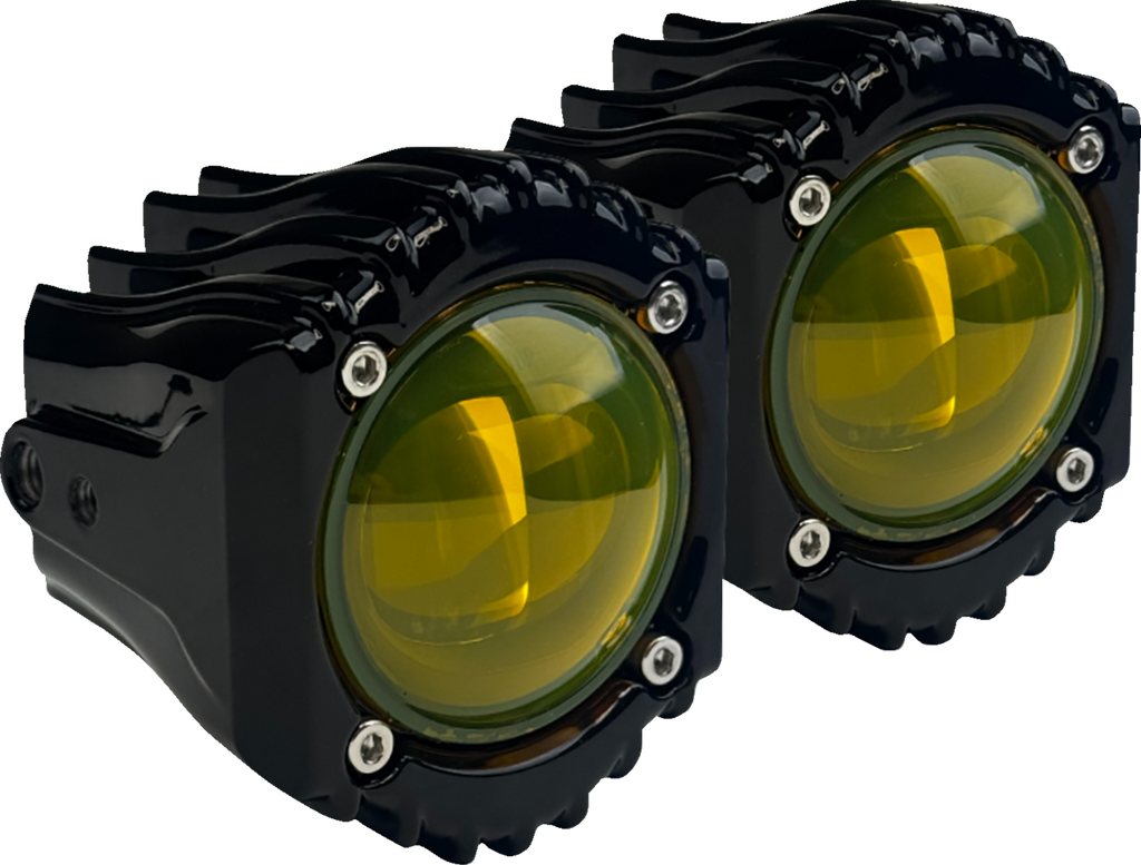 CUSTOM DYNAMICS Shark Demon® Fog Lights with High Performance LED - Yellow SD-FOG-7Y