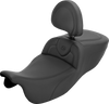 SADDLEMEN Roadsofa™ Extended Reach Seat with Backrest for FLRT/FLTRT 2015-2025 – Plain, Part 815-07-188BR