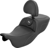 SADDLEMEN Roadsofa™ Extended Reach Seat with Backrest for FLRT/FLTRT '15-'25 - Carbon Fiber - Part 815-07-186BR