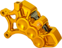 Arlen Ness 320-109 Monoblock Axial 6-Piston Brake Caliper, Left-Hand, Gold
