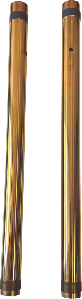PRO-ONE PERF.MFG. 105430G 43 mm Stock-Length Gold TiN Inverted Fork Tubes