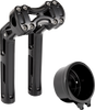 Arlen Ness Wayback 10-Inch Risers for Softail with 4-Inch Round Gauge, Black 520-073