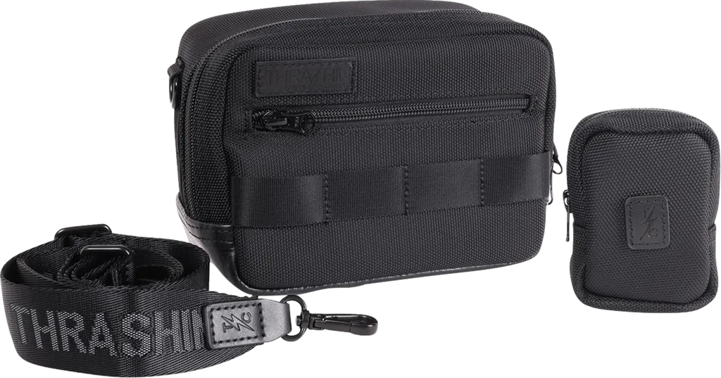 THRASHIN SUPPLY CO. Crossbody Handlebar Bag - Black/Gray THB-0038