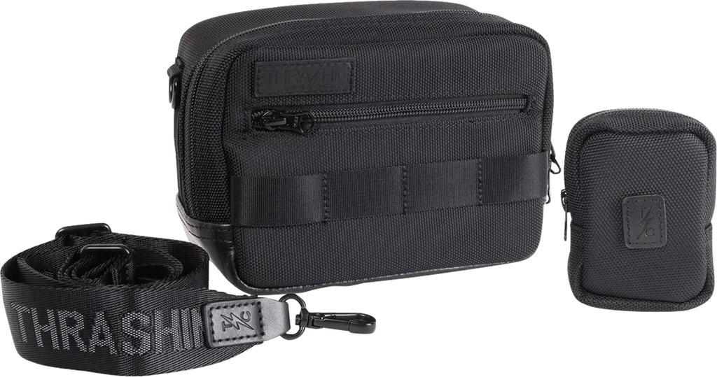 THRASHIN SUPPLY CO. Crossbody Handlebar Bag - Black/Pink THB-0037