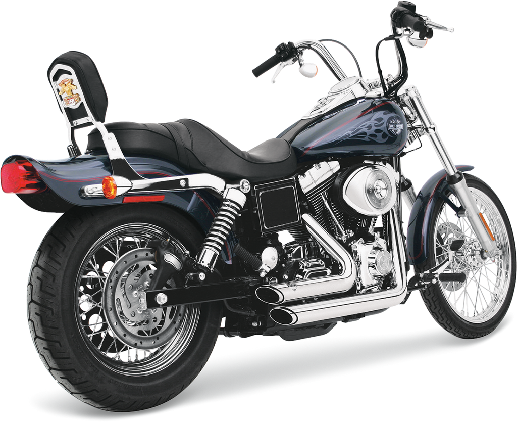 Vance & Hines Shortshots Staggered Exhaust System for Dyna - Chrome Part 17214