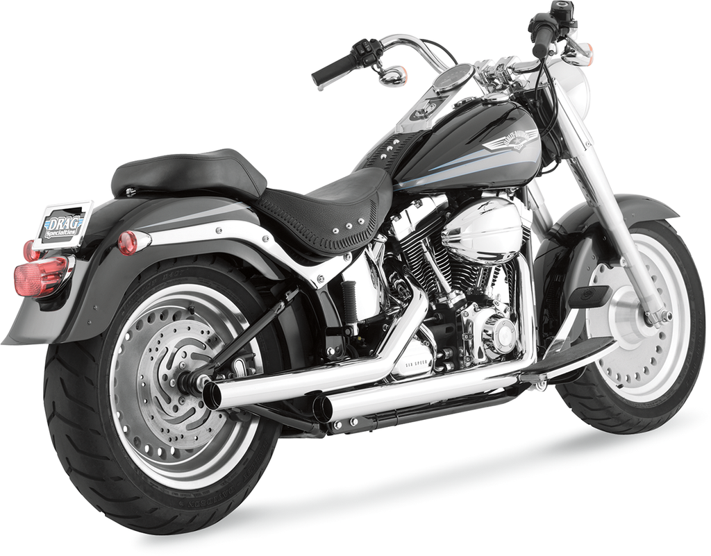 Vance & Hines Straightshots Exhaust System in Chrome for Softail 17818