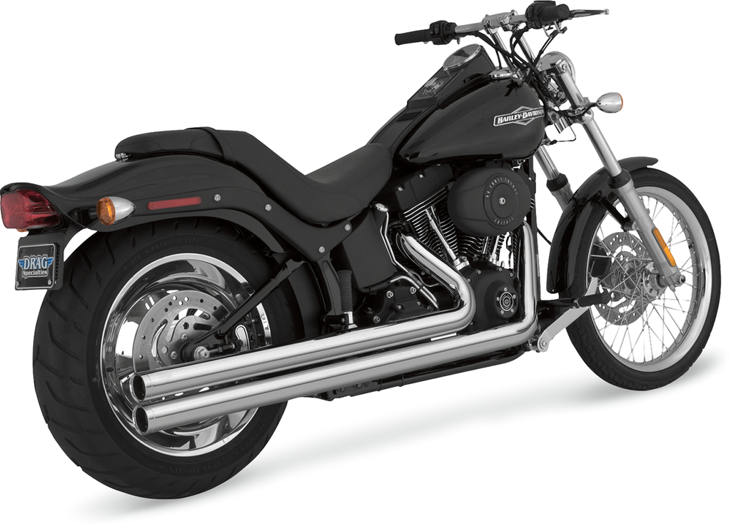 Vance & Hines Big Shots Long Exhaust System for Softail - Chrome (Part No. 17924)