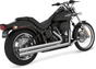 Vance & Hines Big Shots Long Exhaust System for Softail - Chrome (Part No. 17924)