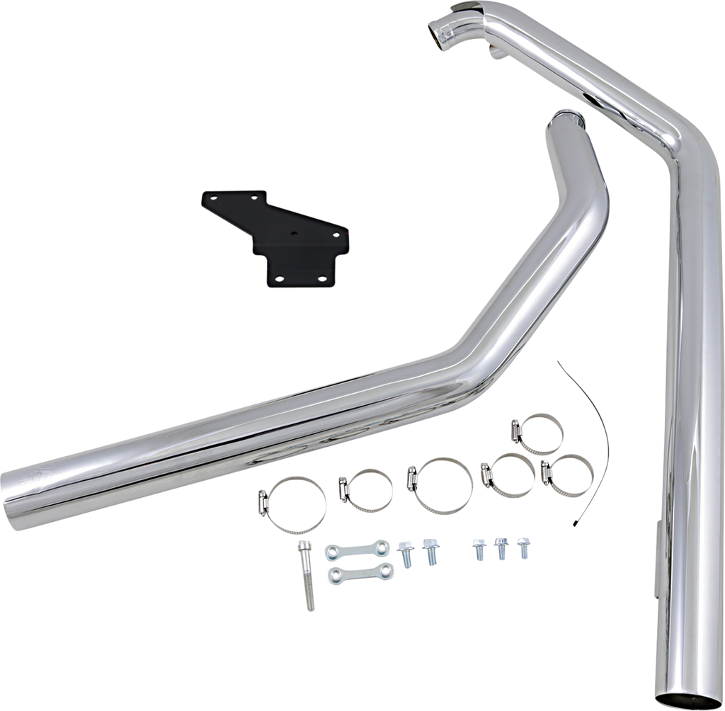 Vance & Hines Straightshots Exhaust System in Chrome for Softail 17818