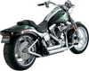 VANCE & HINES Shortshots Staggered Exhaust System for Softail - Chrome - Part 17222
