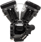 S&S Cycle T124 Long Block Engine – Black for Touring Models (Part 310-0835A)