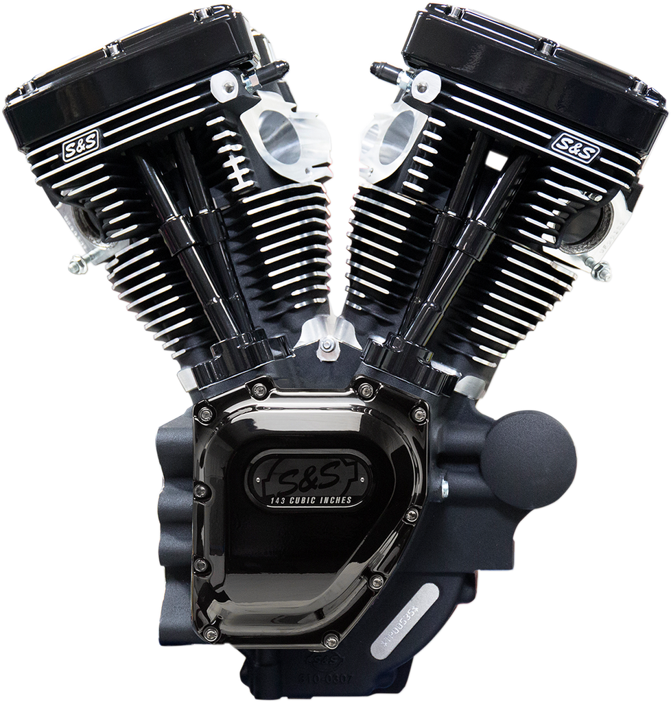 S&S Cycle T143 Long Block Engine - Black Edition for Dyna – Part 310-0901A