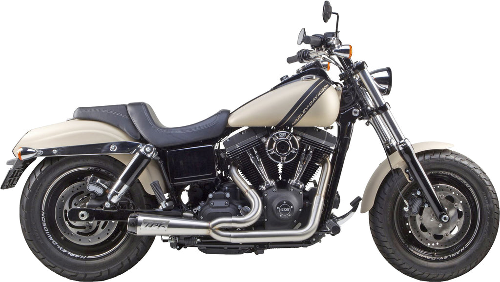 TBR Comp S 2-Into-1 Dyna Exhaust System with Carbon Fiber End Cap for Harley Davidson FXD Series