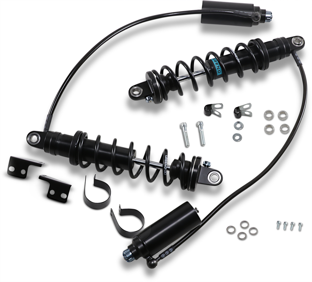 Legend Suspension Revo ARC Remote Reservoir Shocks – 14-Inch Heavy Duty – Black by Legend Suspension Part 1310-1889