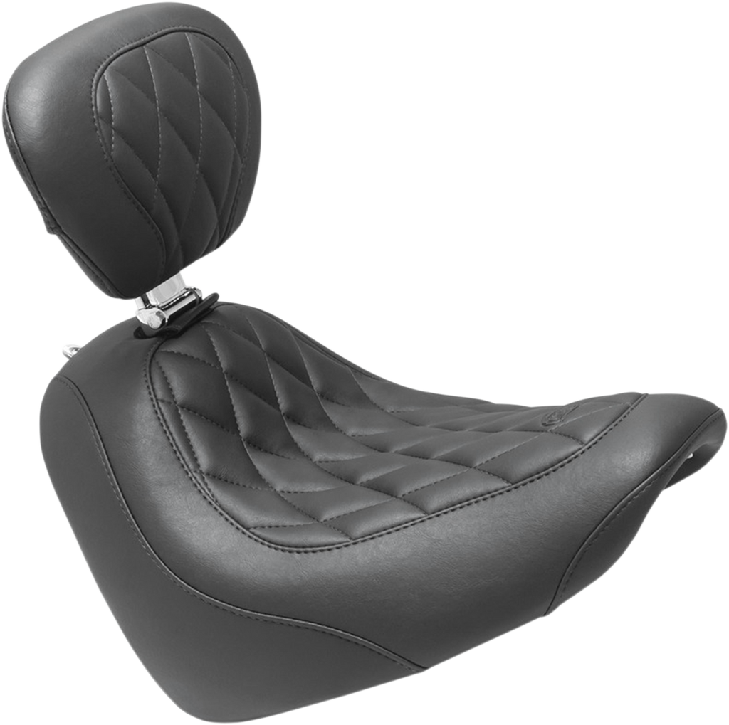 MUSTANG Wide Tripper Seat - Driver's Backrest - Diamond 83016 - Team Dream Rides