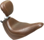 MUSTANG Wide Tripper Seat - Driver's Backrest - Brown 83001 - Team Dream Rides
