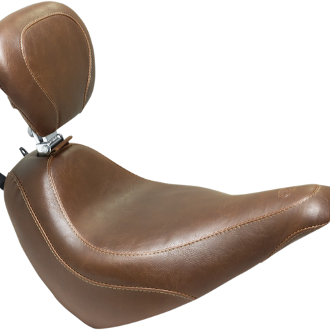 MUSTANG Wide Tripper Seat - Driver's Backrest - Brown 83001 - Team Dream Rides