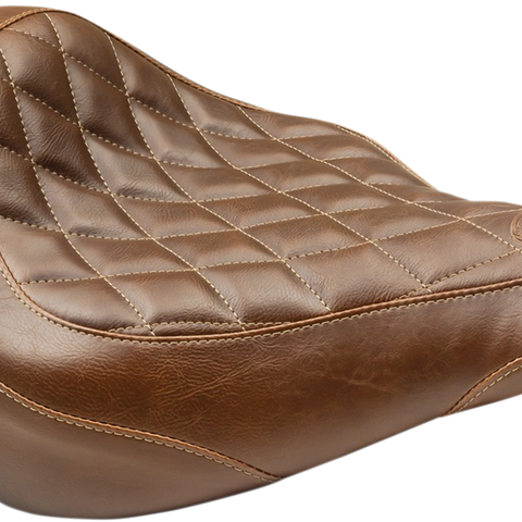 MUSTANG Wide Tripper Seat - Diamond - Brown 83005 - Team Dream Rides