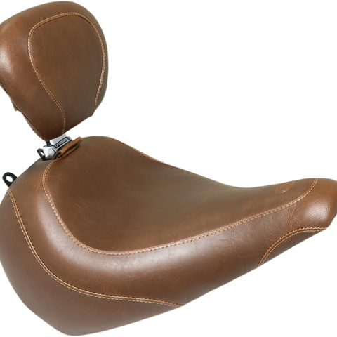 MUSTANG Wide Tripper Seat - Driver's Backrest - Brown 83019 - Team Dream Rides