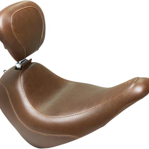 MUSTANG Wide Tripper Seat - Driver's Backrest - Brown 83037 - Team Dream Rides