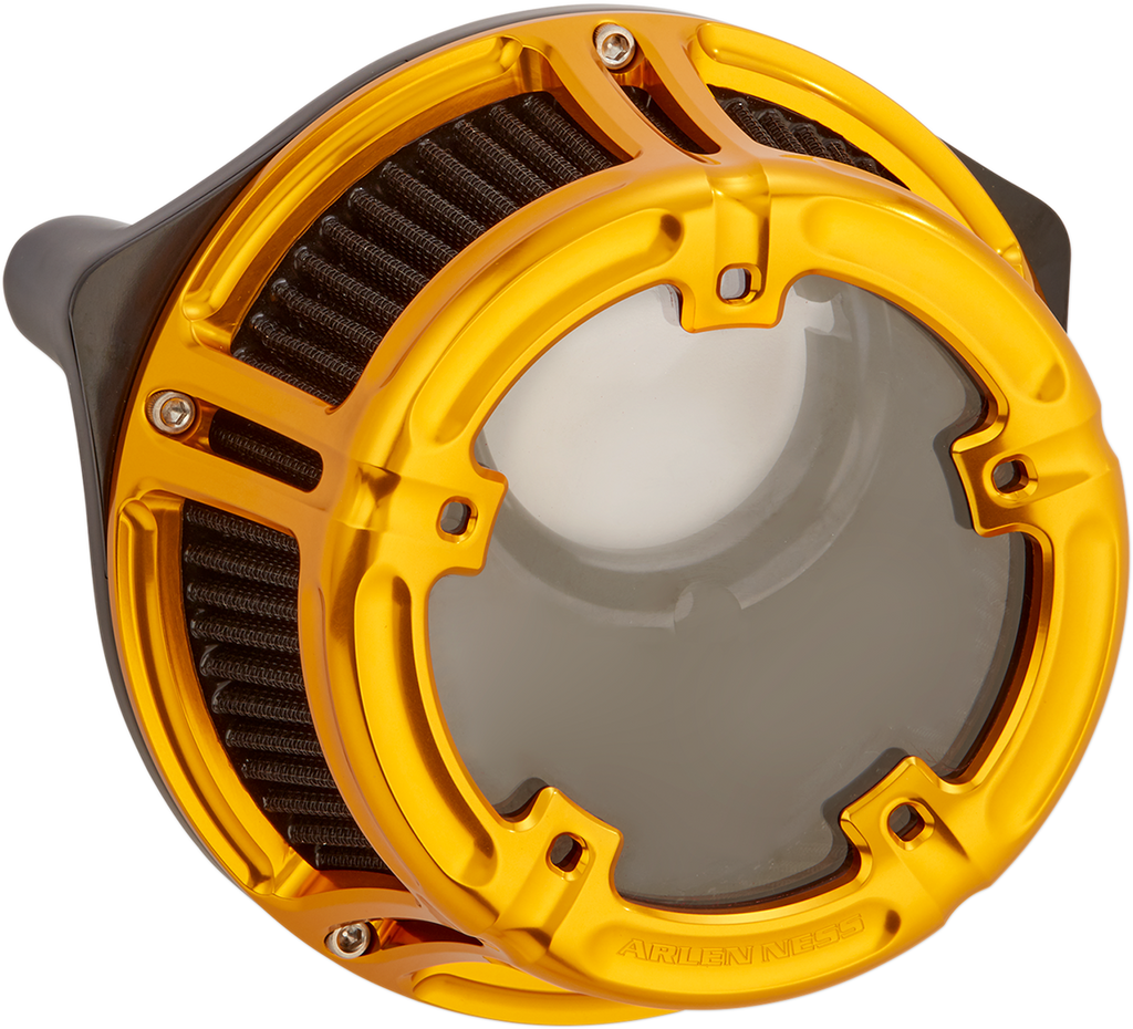 Arlen Ness Method™ Clear Series Air Cleaner - Gold (Part #18-178)