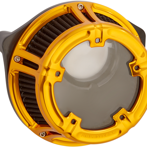 Arlen Ness Method™ Clear Series Air Cleaner - Gold (Part #18-177)