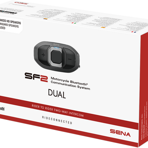 SENA SF2 Bluetooth Headset - 2-Way - Dual Speakers - Dual Pack SF2-03D- - Team Dream Rides