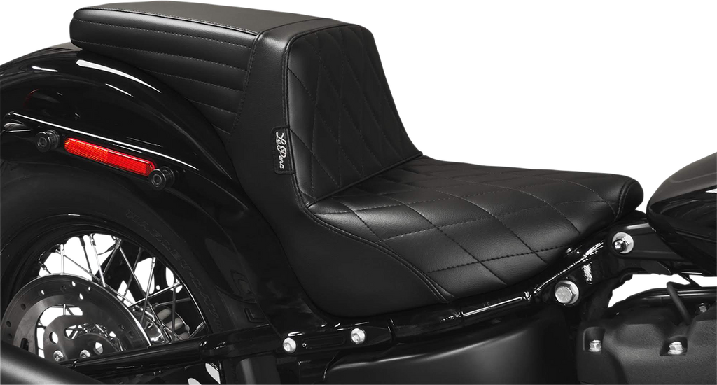 LePera Kickflip Seat for Harley Softail 2018-2023, Diamond Black, Model LYF-590DM