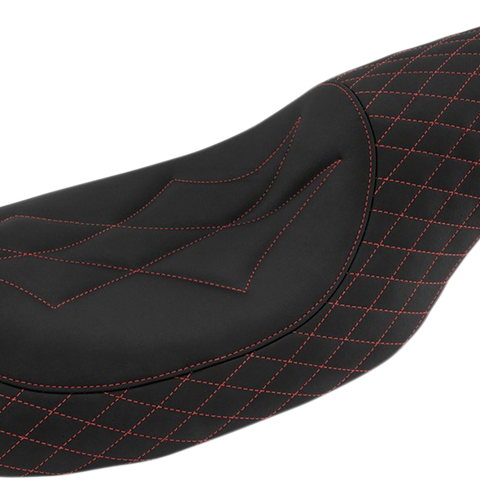 MUSTANG Revere Journey Seat - Diamond - Red Stitched 74111AB - Team Dream Rides