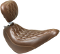 MUSTANG Seat - Wide Tripper* Solo - with Backrest - Diamond - Brown 83052 - Team Dream Rides