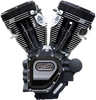 S&S Cycle T124 Long Block Engine - Black for Touring Models (Part 310-0836A)