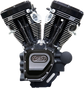 S&S Cycle T124 Long Block Engine - Black for Touring Models (Part 310-0836A)