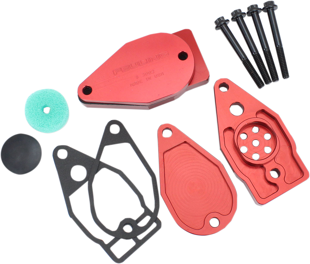 Feuling Parts Rocker Box Breather Kit for Twin Cam 3200 - Billet Aluminum Construction