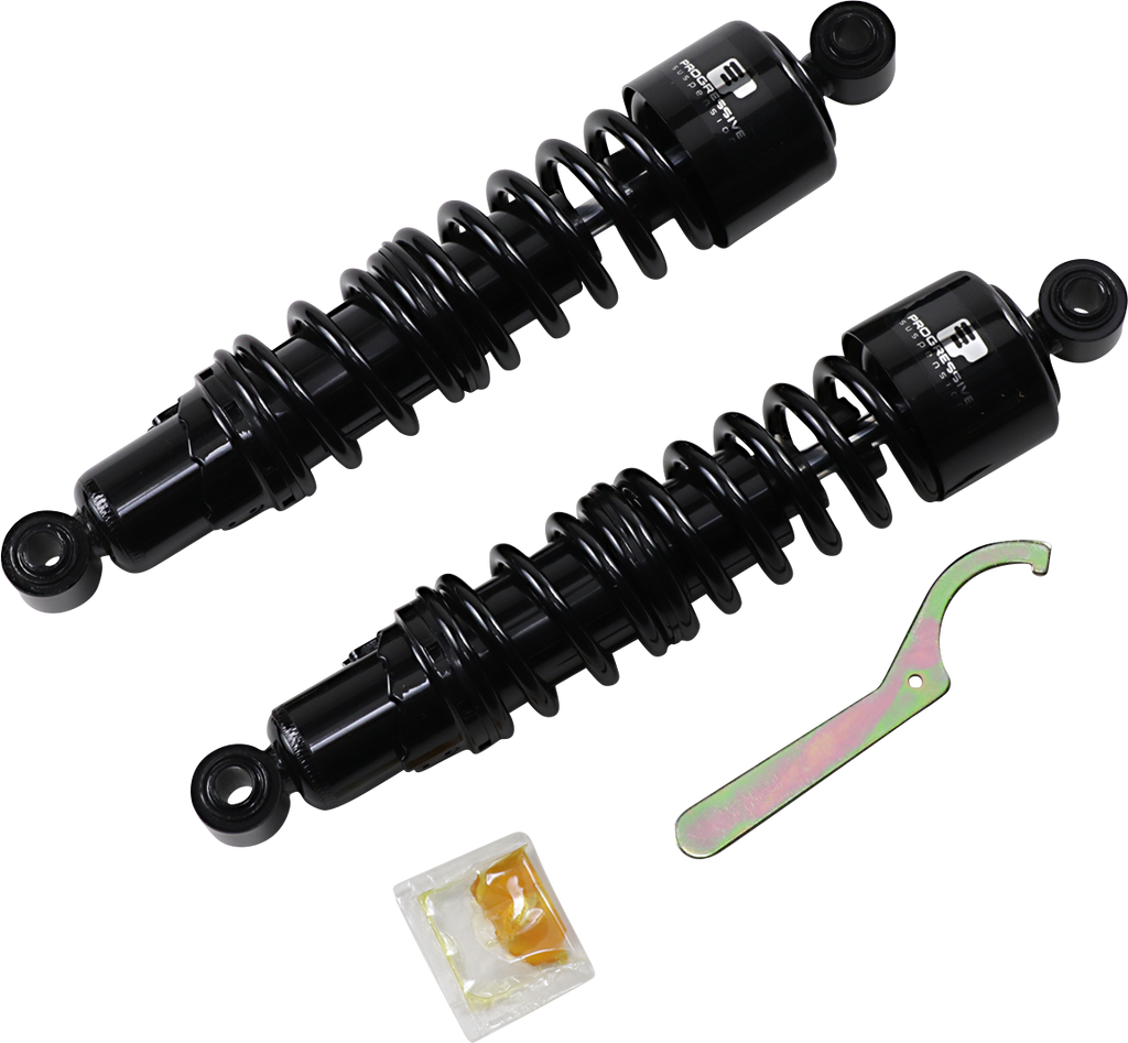 Progressive Suspension 412 Series Shock - 13 Inch Standard Black for Harley FXD 412-4083B
