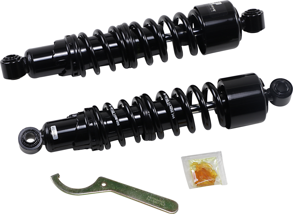 Progressive Suspension 412 Series Shock for Harley FXD - 13-1/2 inch Heavy Duty Black (Part #412-4084B)
