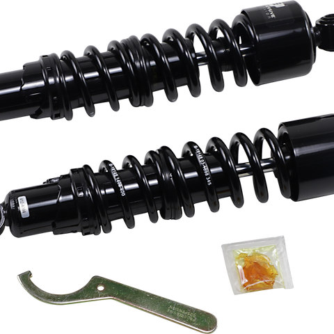 Progressive Suspension 412 Series Shock for Harley FXD - 13-1/2 inch Heavy Duty Black (Part #412-4084B)
