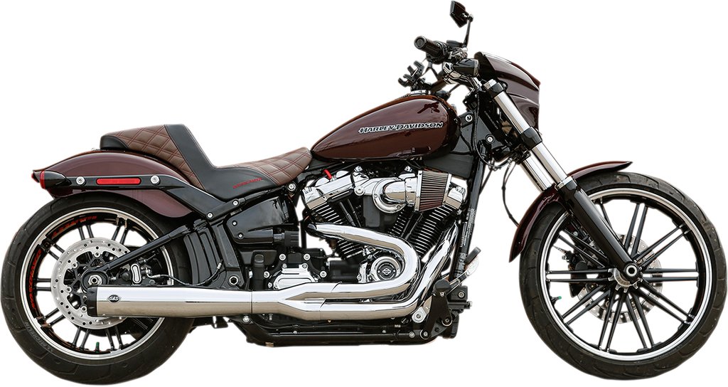 S&S Cycle 550-0858 2:1 Exhaust for M8 Softail in Chrome