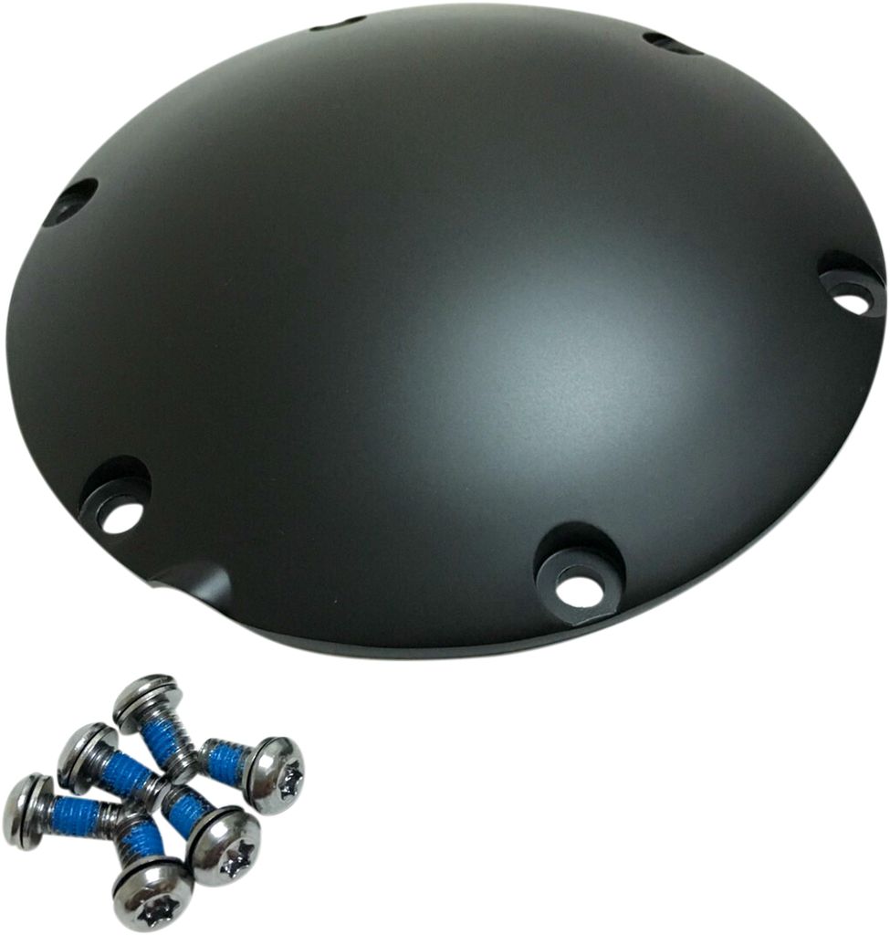 Drag Specialties Satin Black 6-Hole Derby Cover for Harley-Davidson Sportster 2004-2022 - Part 301500