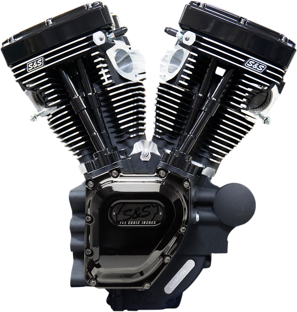 S&S Cycle T143 Long Block Engine Black Edition for Touring Models - Part 310-0837A