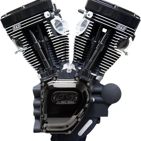 S&S Cycle T143 Long Block Engine Black Edition for Touring Models - Part 310-0837A